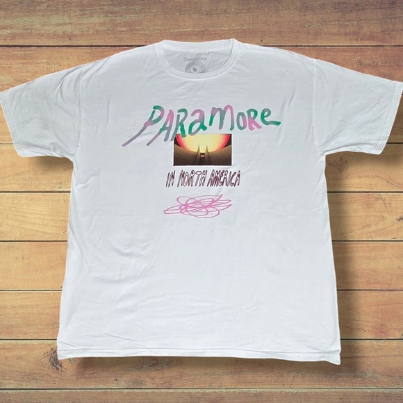 Paramore Other - Official 2023 Paramore Concert Tour Shirt White Large PARAMORE in North America